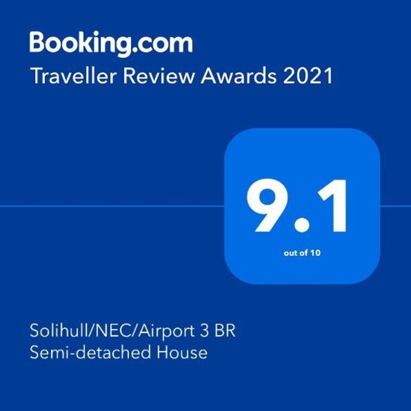 Solihull/Nec/Airport 3 Bedroom Semi-Detached House Birmingham Eksteriør billede